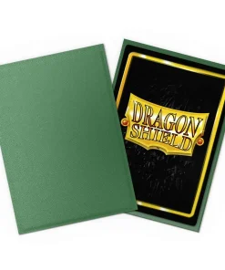 Alternative view of Dragon Shield Non-Glare 100 Sleeves - Standard Size - Forest Green